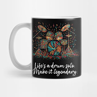 Artistic Drum Design - Life is a Drum Solo Mug